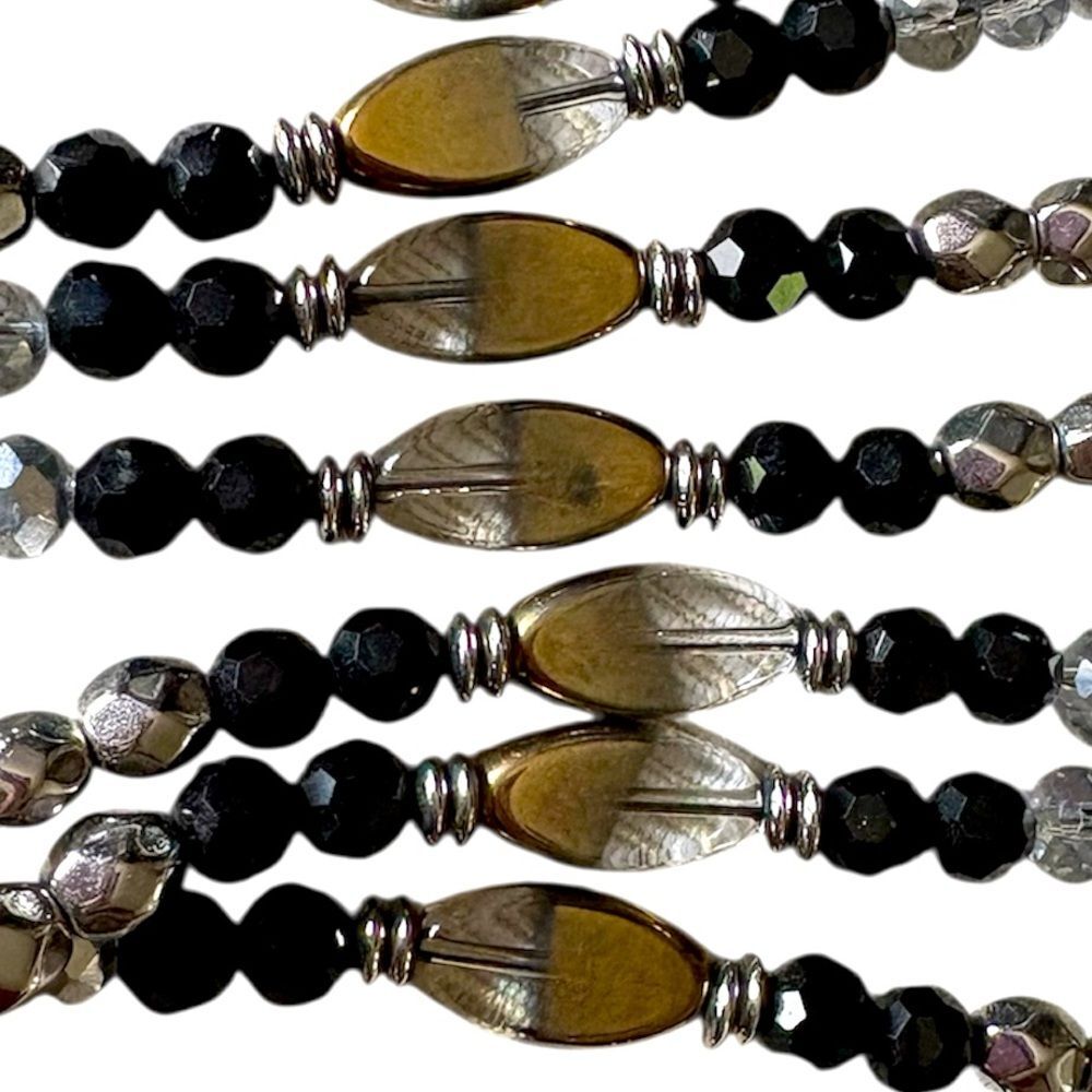 NEW Chico’s Double Beaded Long Necklace Business Casual Office Work - Picture 5 of 6